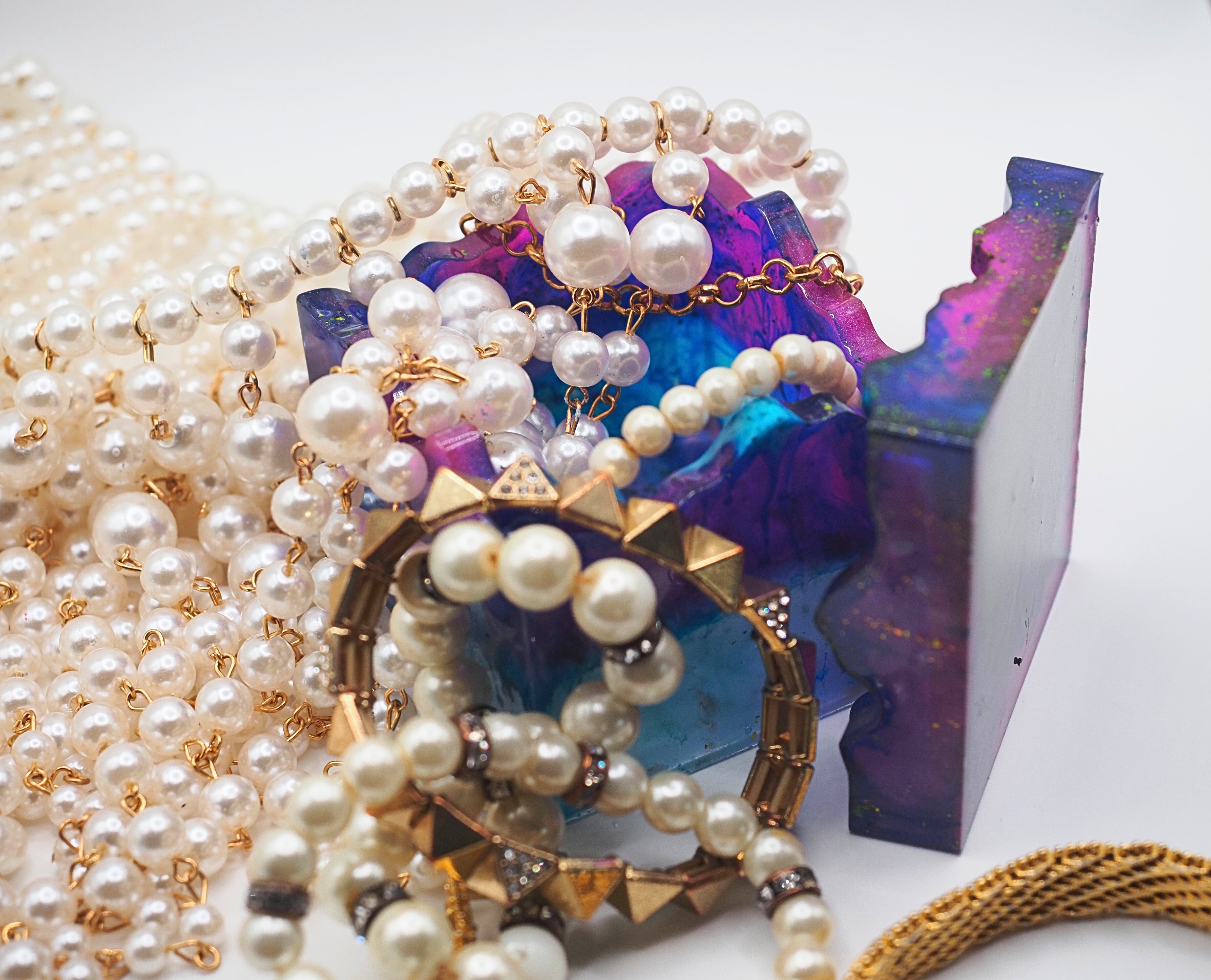  Aurora Shard Tray cosmic puzzle resin box