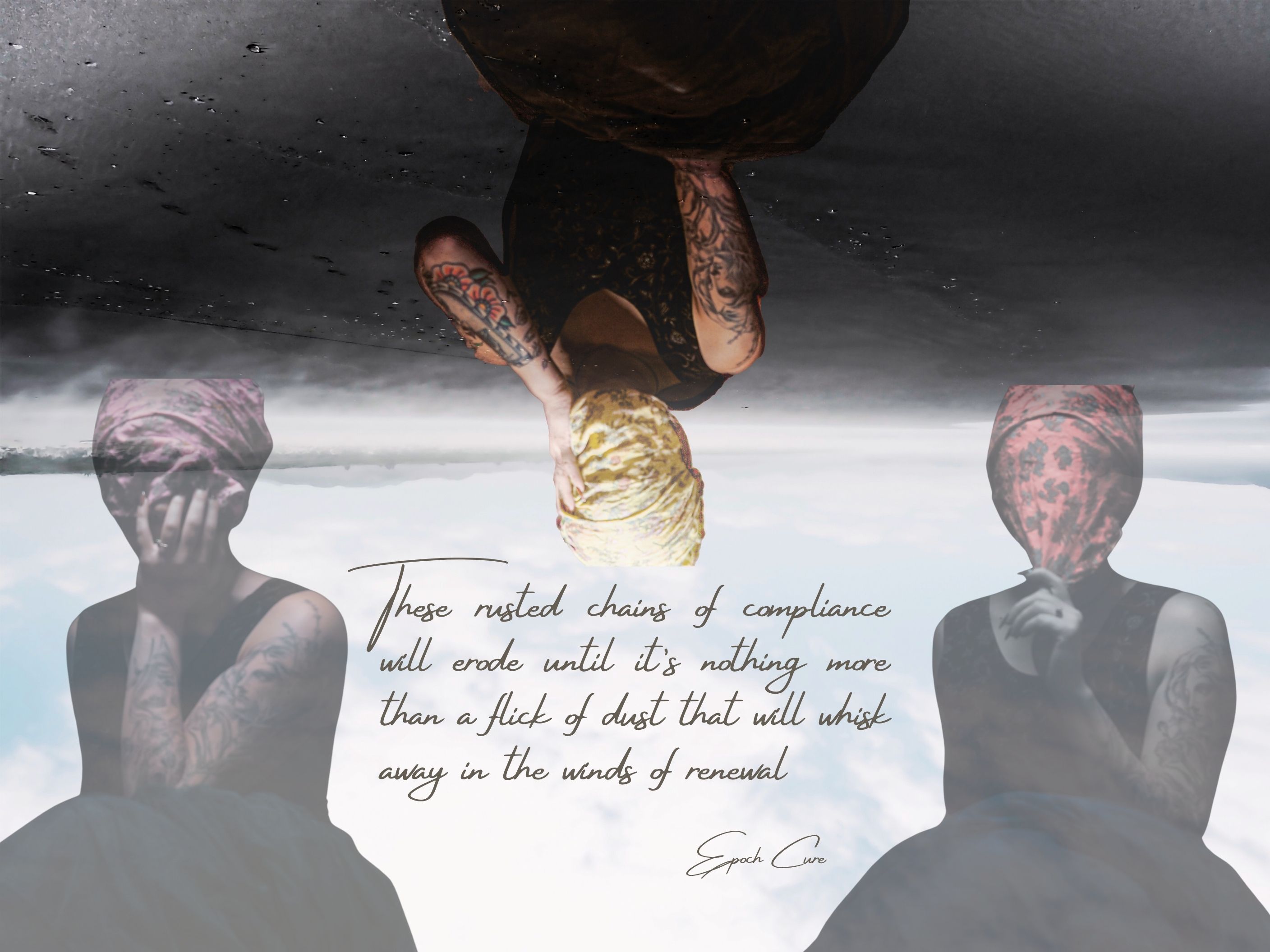 Rusted Chains of Compliance digital collage